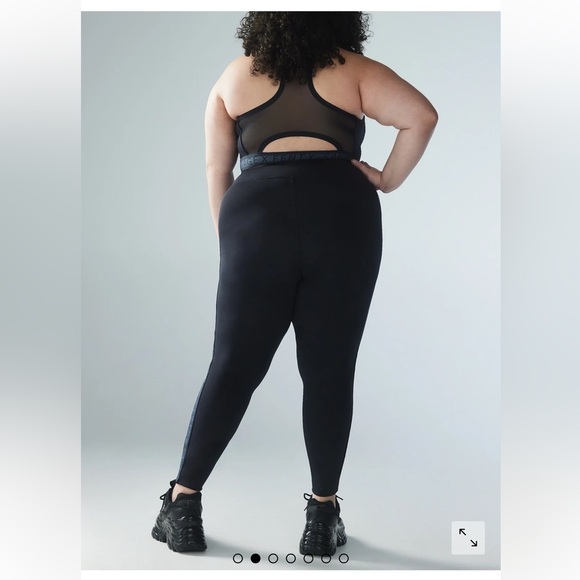 Savage X Fenty Main Player High Waisted Active Yoga Workout Black Legging 3X - Picture 4 of 16